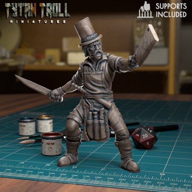 Butcher Billy in a hat Figure (Unpainted)
