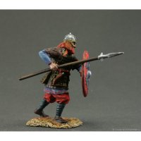 Viking With Spear And Shield Figure