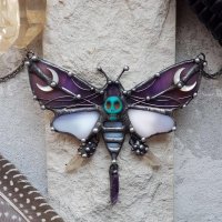 Handmade Hawk Moth Necklace