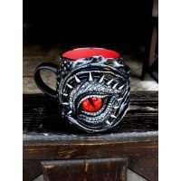 Red-eyed Dragon Mug With Decor
