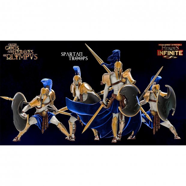 Spartan Troops Figure (Unpainted)