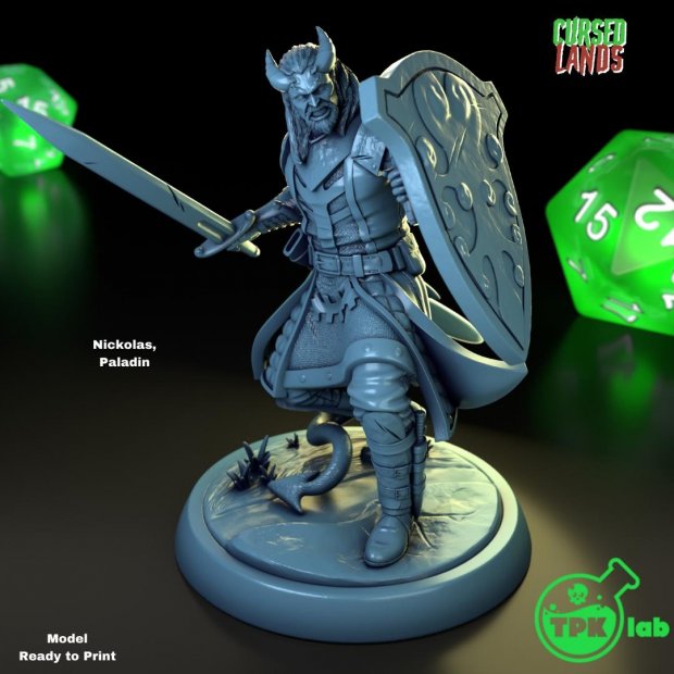 Nickolas Paladin Figure (Unpainted)