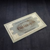 Handmade Harry Potter - London to Hogwarts Ticket Bookmark