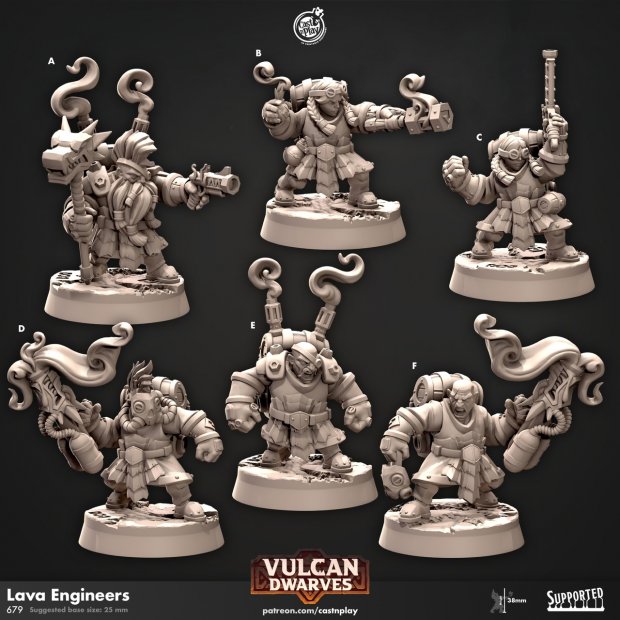 Lava Engineers Figure (Unpainted)