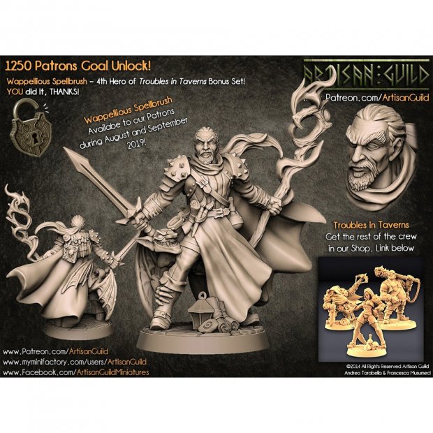 Wappellious Spellbrush Figure (Unpainted)