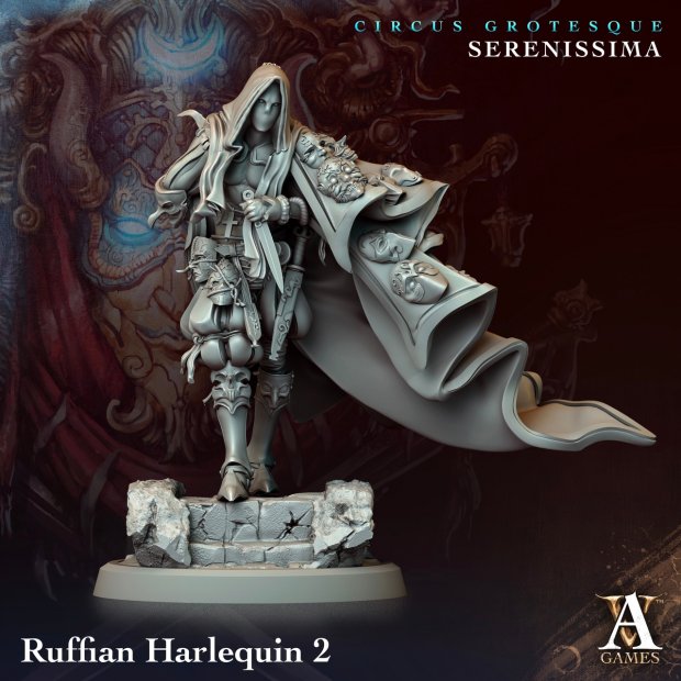 Ruffian Harlequin Figure (Unpainted)