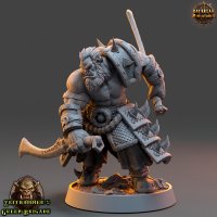 Grizban Gatz, Orc Warrior Figure (Unpainted)