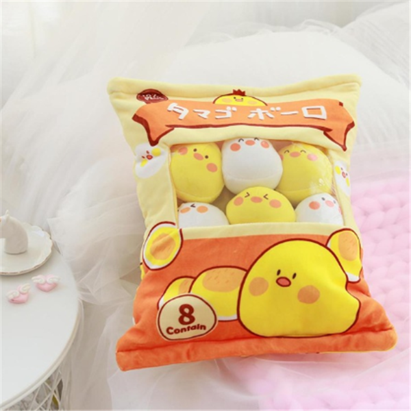 Snack Bag Plush Pillow (Orange)