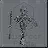 Valkyrie Scylda Wingard Figure (Unpainted)