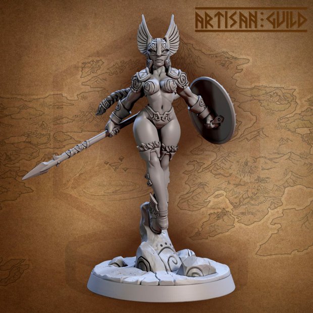 Valkyrie Scylda Wingard Figure (Unpainted)