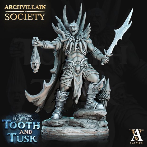 Fughor Chieftain of the Frostfangs Figure (Unpainted)