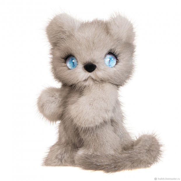 Grey Cat (17 cm) Plush Toy