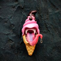 Predatory Ice Cream Brooch