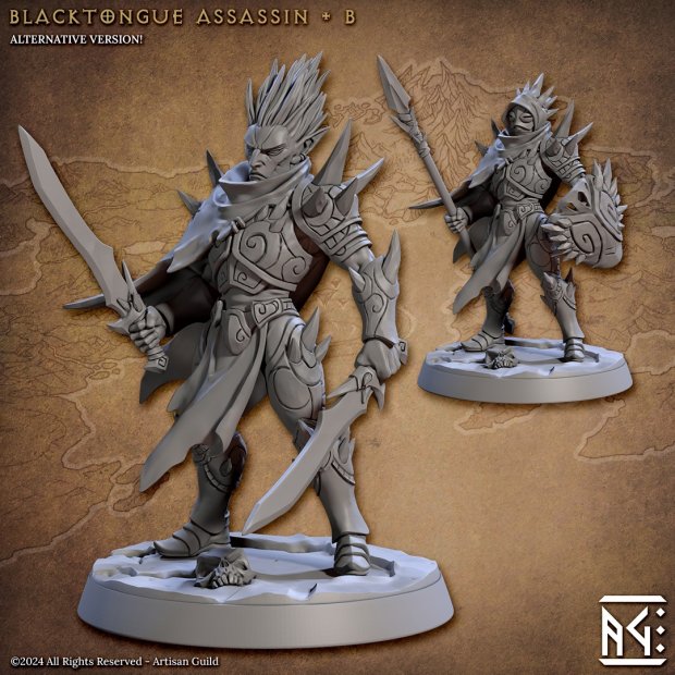 Blacktongue Assassin 05 Figure (Unpainted)