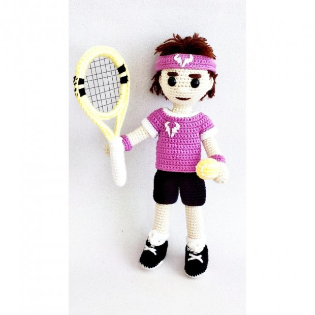 Rafa Nadal (28 cm) Crochet Plush Toy