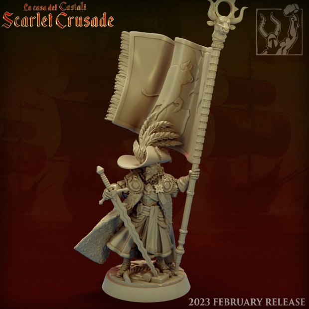 Standard Bearer Figure (Unpainted)
