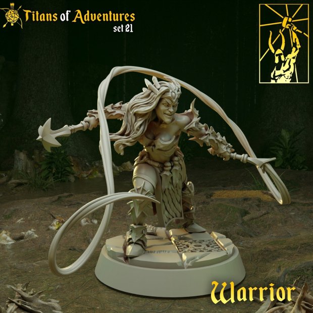 Wood Elf Warrior Figure (Unpainted)