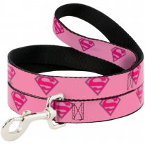 Buckle-Down DC Comics - Superman (Pink) Dog Leash