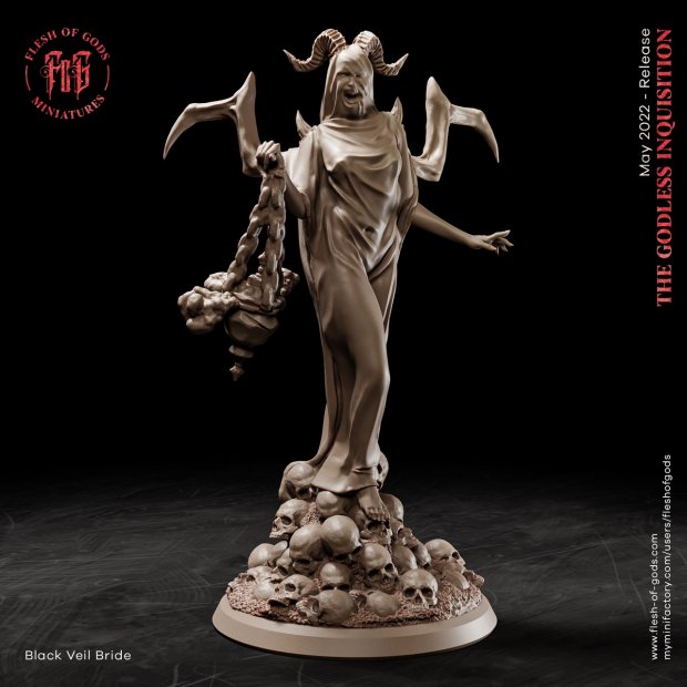 Black Veil Bride Figure (Unpainted)