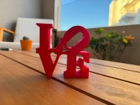 Love Sculpture Sign Model