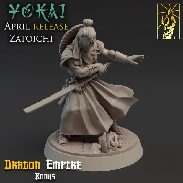 Ronin Zatoichi Figure (Unpainted)