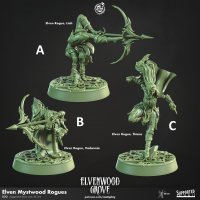 Elven Mystwood Rogues Figure (Unpainted)