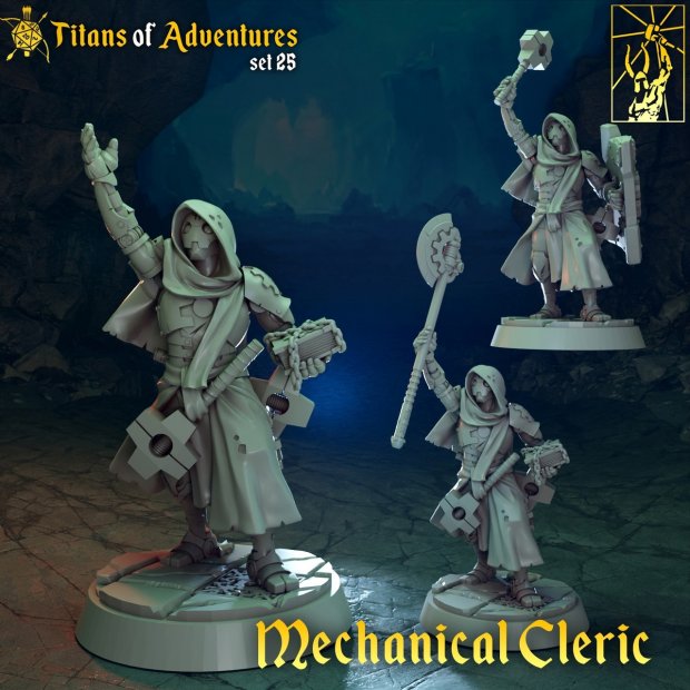 Mechanical Cleric Figure (Unpainted)