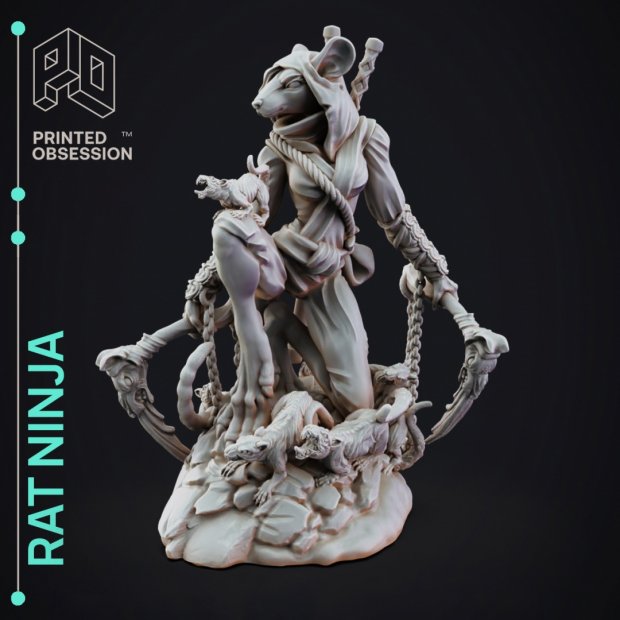 Rat Girl Ninja Figure (Unpainted)
