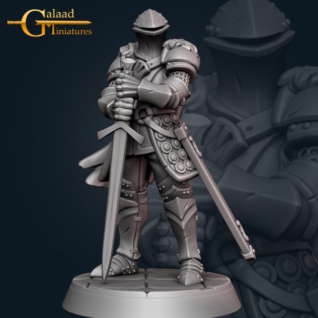 Knight 1 Figure (Unpainted)