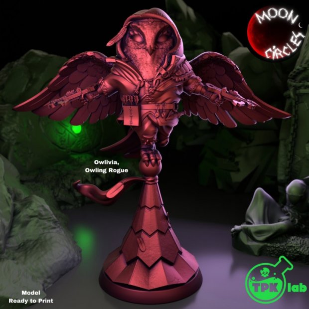Owlivia - Owling Rogue Figure (Unpainted)