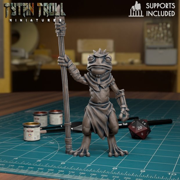 Grung Guardian Figure (Unpainted)