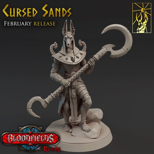 Barefoot Anubis Figure (Unpainted)