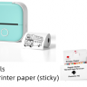 Portable Mini Bluetooth Thermal Label Printer (All green set)