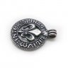 Handmade Heraldic Lily Pendant Necklace