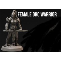 Female Orc Warrior Figure (Unpainted)