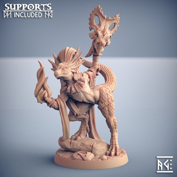 Coaxoch the Duchess Lizard Figure (Unpainted)