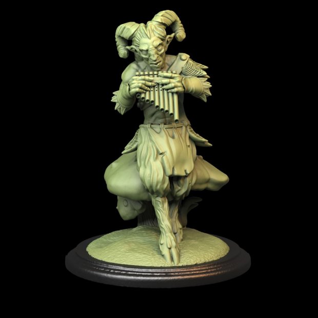 Panpipe Satyr Figure (Unpainted)