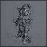 Pretty Rummy is a Christmas Goblin Figure (Unpainted)