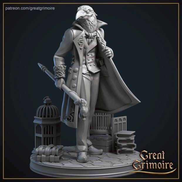Kenku aristocrat Figure (Unpainted)