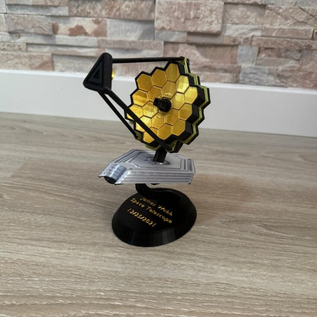 3D Printed James Webb Space Telescope Figure