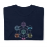 Sacred Geometry Metatron Chakras T-Shirt