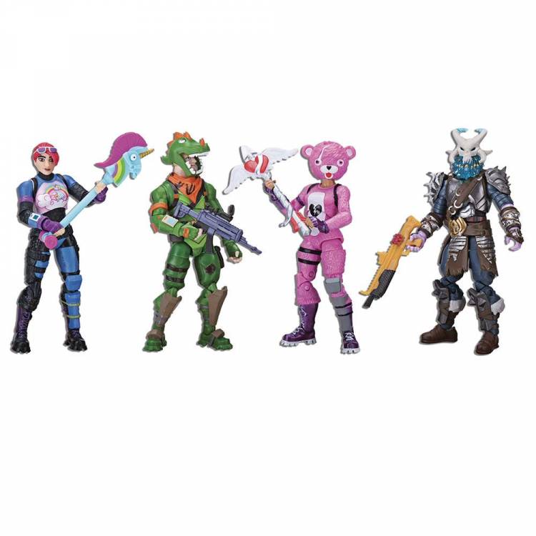  Fortnite Battle Royale Collection Mega Fort Display Set & 2  Exclusive Figures: Blue Squire & Tricera Ops, Multicolor : Toys & Games