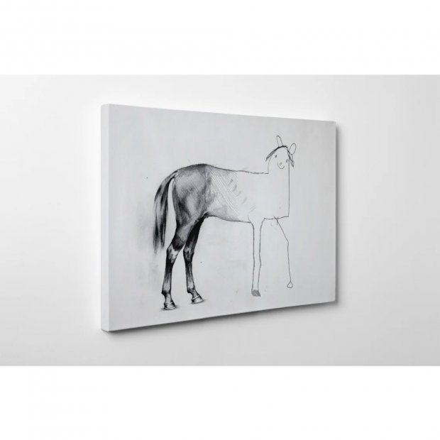 Unfinished Horse Meme Canvas Print
