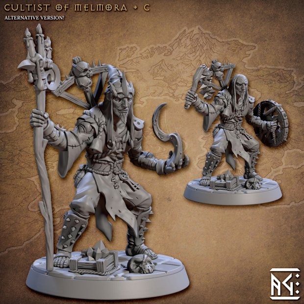 Cultist of Melmora 03 Figure (Unpainted)