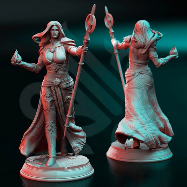 Enchantress Harmara - Dancing with Blood Figure (Unpainted)
