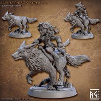 Lurikeen Fox Rider Figure (Unpainted)