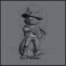 Leon Lees, the Brave Sheriff Figure (Unpainted)