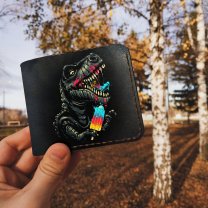 Handmade Jurassic T-Rex V2 Custom Wallet