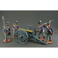 British Royal Artillery 1812 Set Of 5 Figures