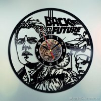 Handmade Back To The Future V.2 Vinyl Wall Clock